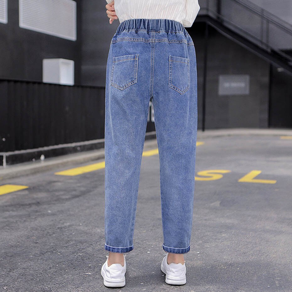 Filles jean couleur unie fille jean automne hiver enfants jean pour filles Style décontracté vêtements pour enfants 6 8 10 12 14