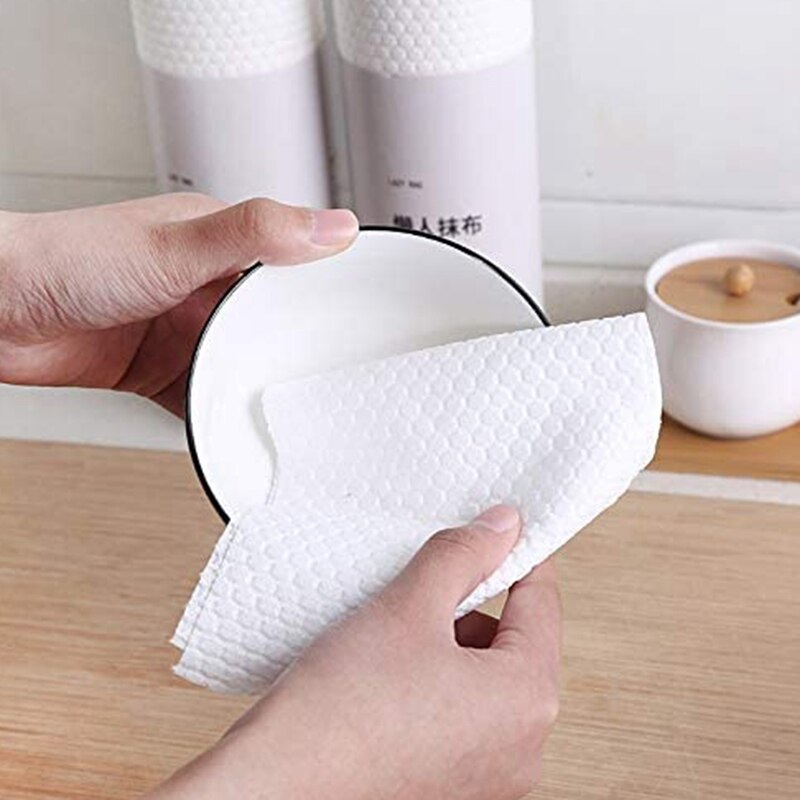 Multipurpose Kitchen Paper Roll, Disposable Non-Woven Wet and Dry Paper Towel Roll Paper Absorbent Absorbent Disposable Cleaning