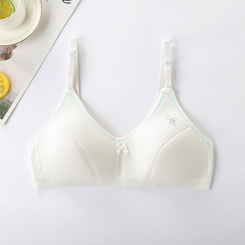 Petit gilet d&#39;entraînement pour filles de 10 à 16 ans, Lingerie pour adolescentes, soutien-gorge doux, prévient le Voyeur, sous-vêtements de dessin animé,