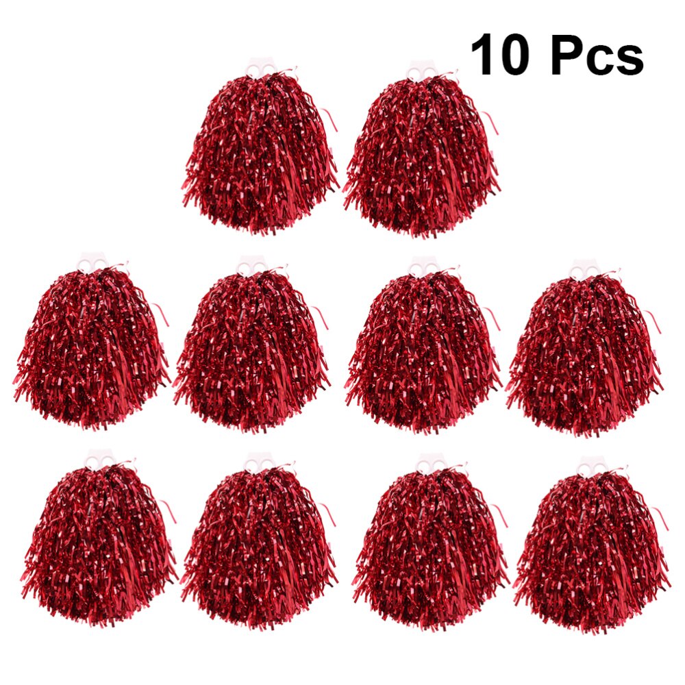 10 Pcs/5 Pairs 50G Juichen Ballen Squad Spirited Fun Cheerleading Kit Cheer Poms Cheerleaders Supples Met Ring voor Comp