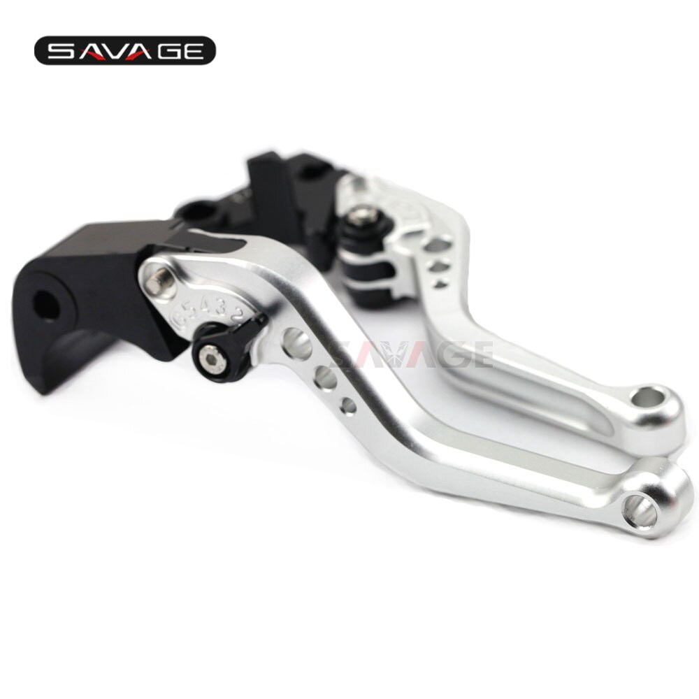 Long Court Levier D'embrayage De Frein Leviers Pour HONDA NC 700S 700X 750S 750X CTX 700 750 VFR400R VTR250 NC700S NC700X NC750S NC750X CNC: short silver