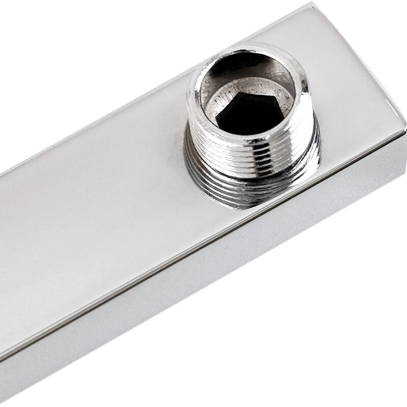 40 cm vierkante douche-arm verlengarm wandmontage voor regendouchekop douchestang regendouchekoparm chroom