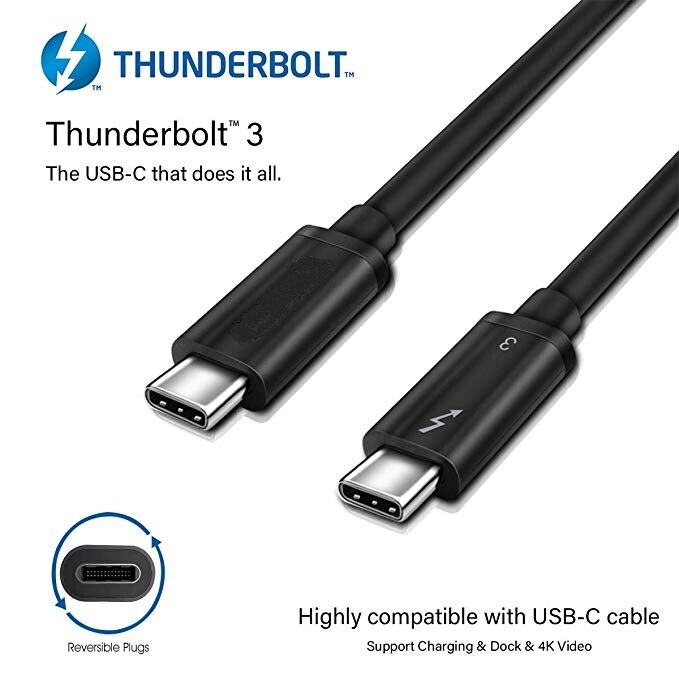 Fanshu Lyn 3 sertifisert 100w 40 gpbs usb c kabeladapter kompatibel med macbook pro thinkpad yoga alienware 17 og mer