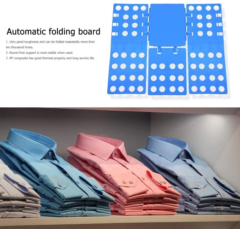 Planche à plier les vêtements pour adultes et enfants, pliage de dossier en plastique pratique détacha toutes les tailles pliage rapide des vêtements t-shirts