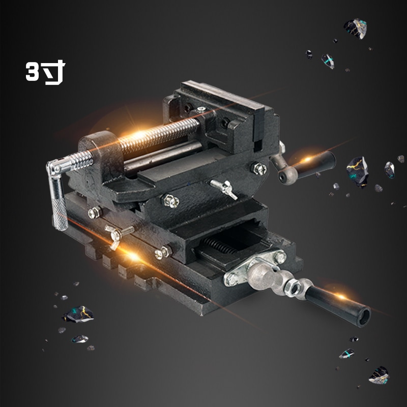 3 Inch/4 Inch/5 Inch Cross Tang Speciaal Voor Bench Boor Twee-weg Mobiele Bankschroef Klem boormachine Werk Vise