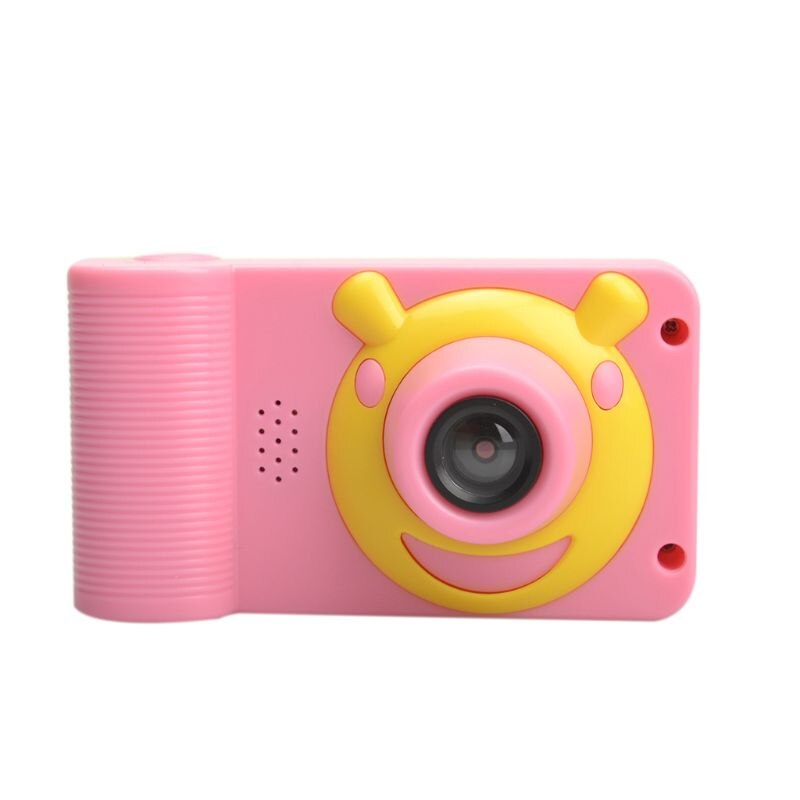 Mini Digital Camera 2 Inch Cartoon Cute Camera Toys Children Birthday 1080P Toddler Toys camera: Pink 8G