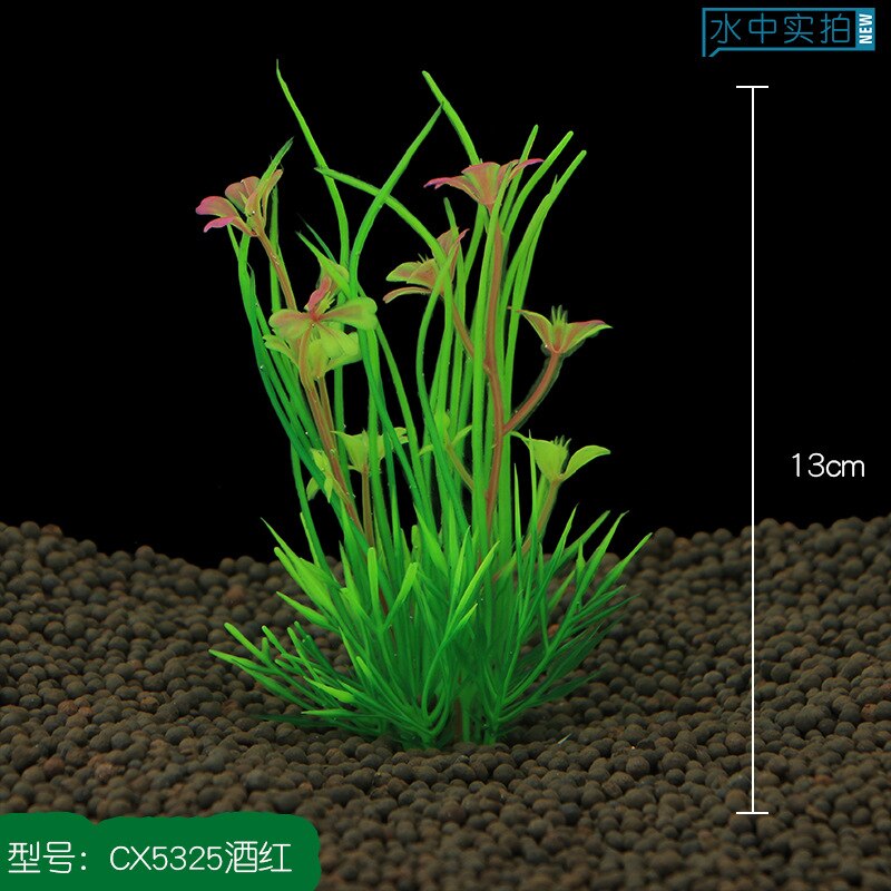 13 cm 1 kunstgras aquarium decoratie landschap waterplant groene sierplanten woonaccessoires: 2