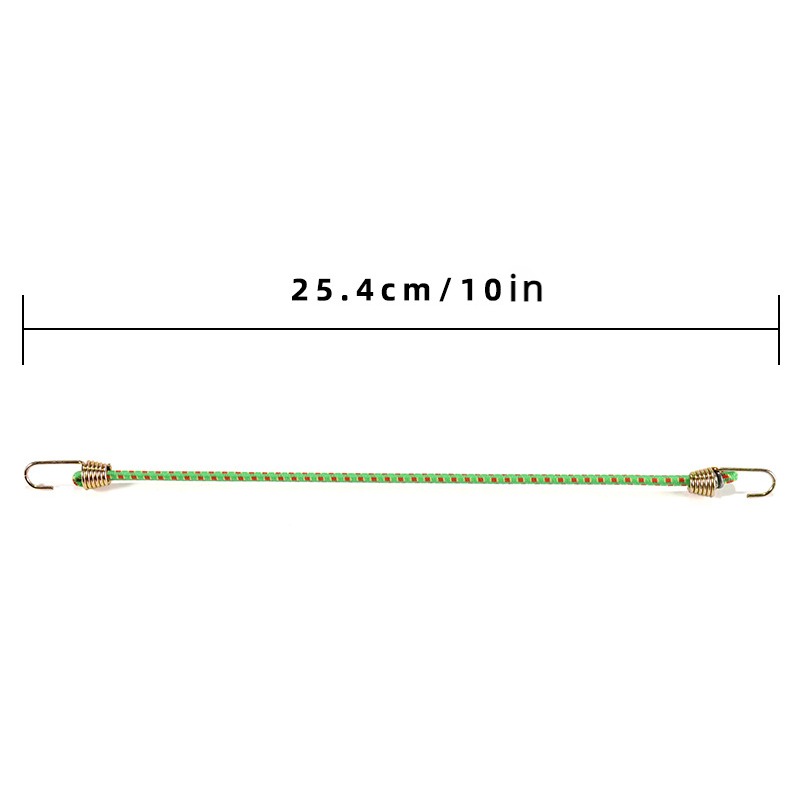 Sangle élastique pour bagages, 10 pièces, prise de cordon élastique fixe, petit crochet fixe, Mini corde en Latex de 4mm, accessoires de Camping