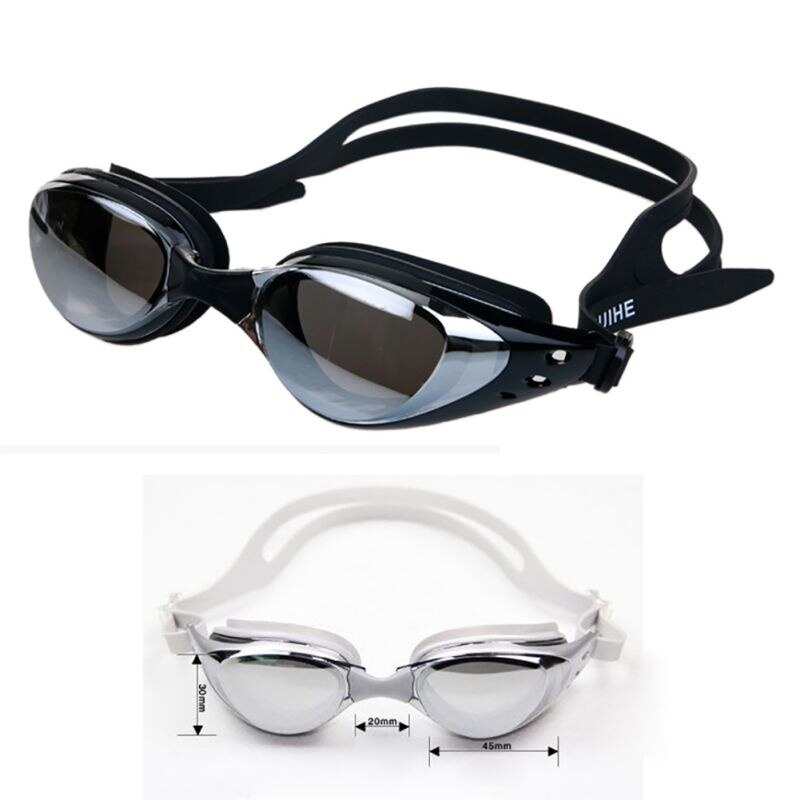 Mirrored Swim Goggles Silicone Seal Swimming Goggles Diving Glasses UV Protection Anti-fog Anti-shatter Waterproof Pro