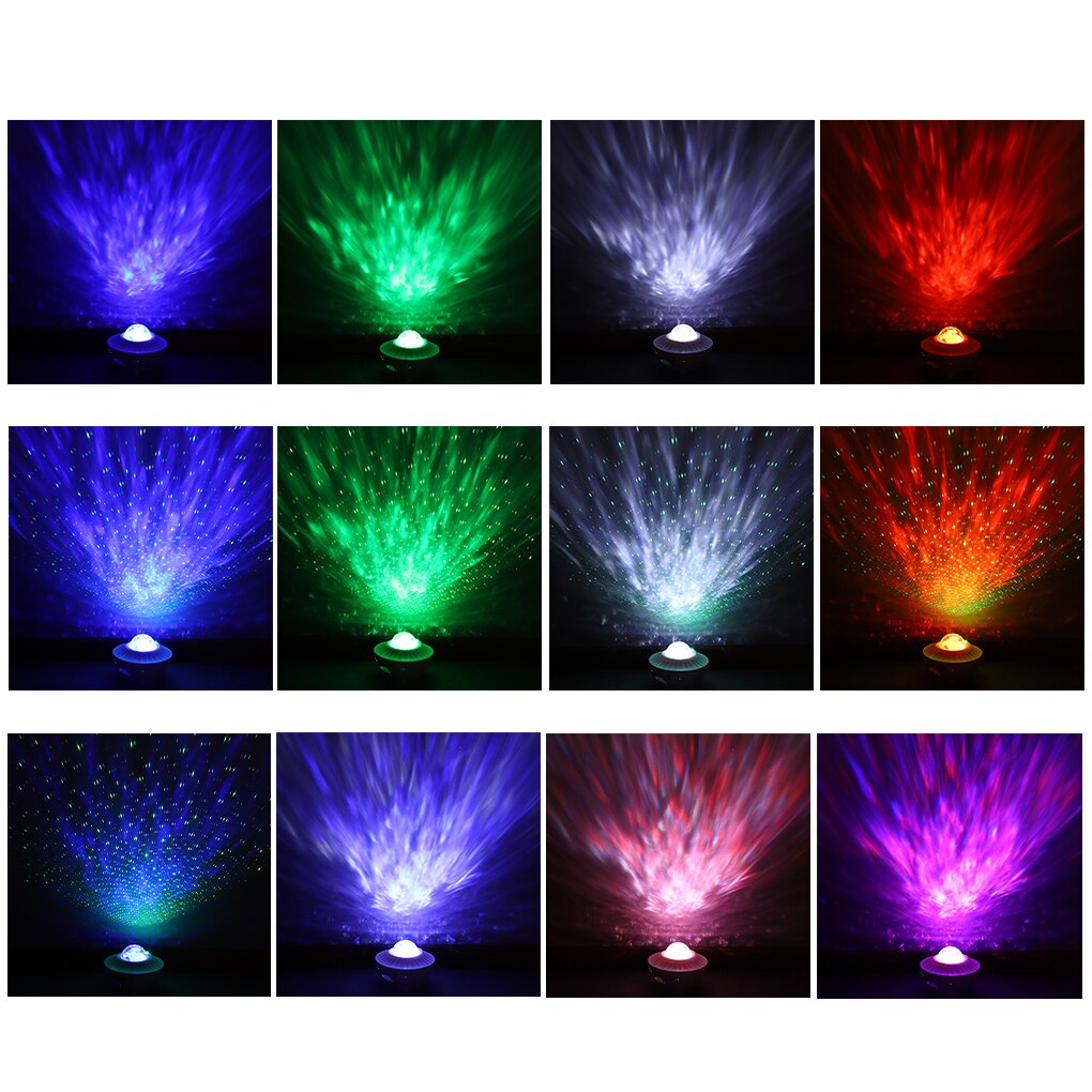 Kleurrijke Sterrenhemel Galaxy Projector Nachtlampje Kind Blueteeth Usb Muziekspeler Ster Nachtlampje Romantische Projectielamp