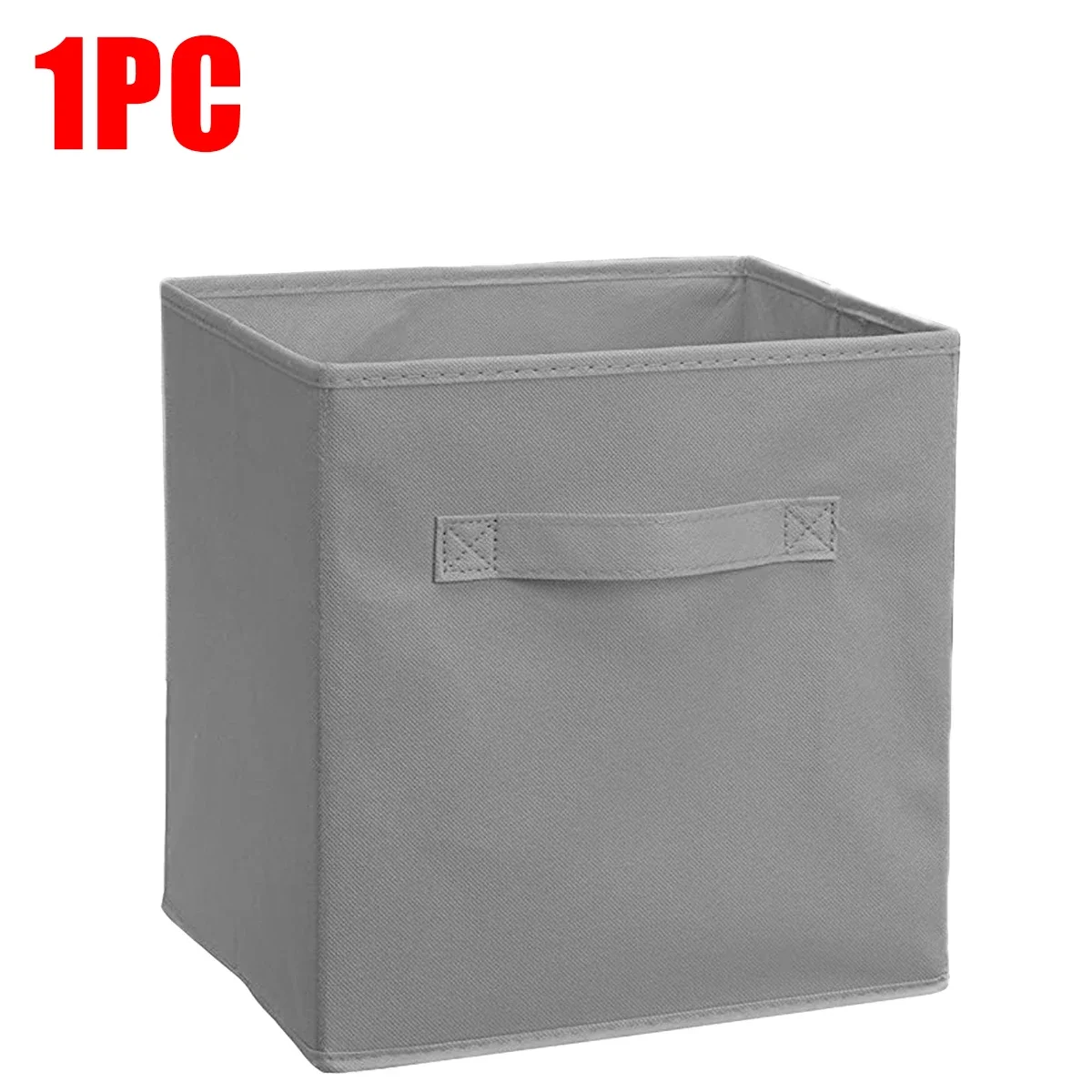 Clothes Storage Box Large Capacity Square Storage Box Without Lid Foldable Non-Woven Storage Box Toys & Snacks Organizer: green