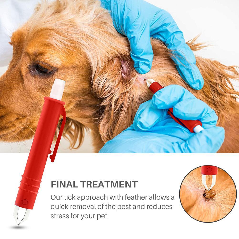 7Pcs Pet Tick Remover Tool Set Tick Hook Flea Tick Tweezers Clip Remover Flea Pet Comb Grooming Supplies For Dogs Cats