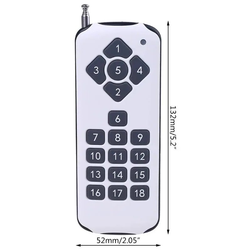433MHZ Wireless RF Remote Control Switch 18/4/2Key Garage Door EV1527 Learning Code DC 12V Universal Auto Car Alarm System