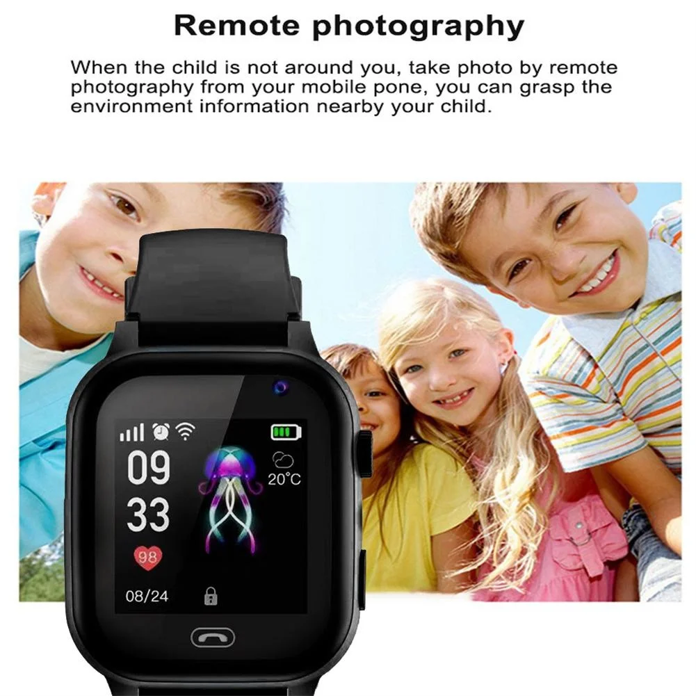 Reloj inteligente 4G para niños, ubicación GPS SOS, videollamada, tarjeta Sim, reloj inteligente para niños, cámara, reloj mejorado resistente al agua para niños y niñas