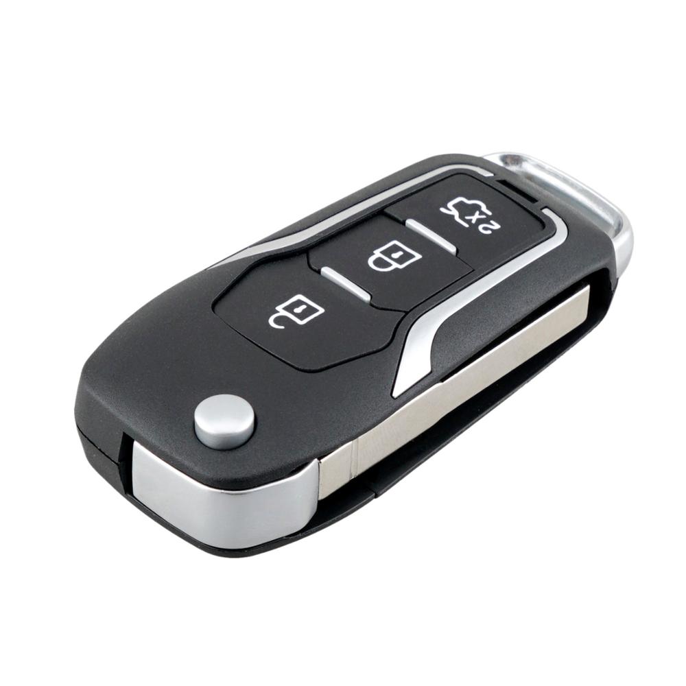 BHKEY 3 buttons Update Smart Car Key Shell for Ford Focus 2 3 mondeo Fiesta Flip Folding Car Remote Key Fob Case Cover