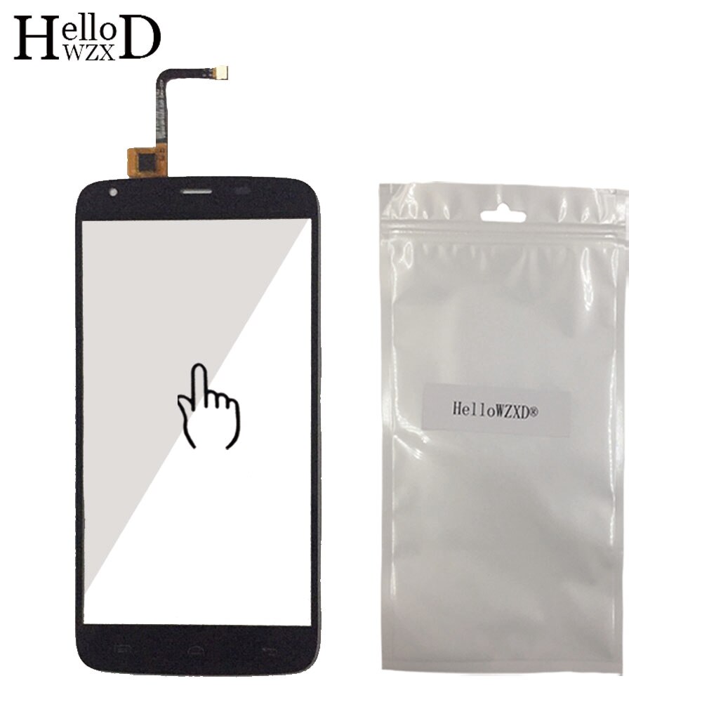 Touch Screen For HOMTOM HT6 Touch Screen Glass 100% Tested Front High Glass Digitizer Panel Lens Sensor Tools + Free Adhesive