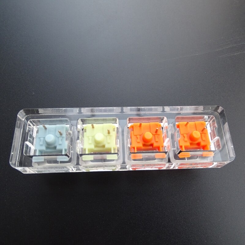 4 Key Switches Tester with Transparent Dust-Proof Acrylic Base TTC Switches Testing Tool for Mechanical Keyboard