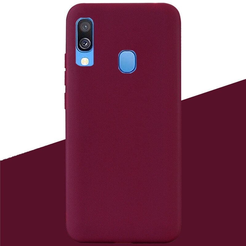 For Samsung A40 Case Silicone Cover Soft TPU Phone Case For Samsung Galaxy A40 A 40 A405 SM-A405F A405F Silicon Case Coque Funda: 10 Wine Red