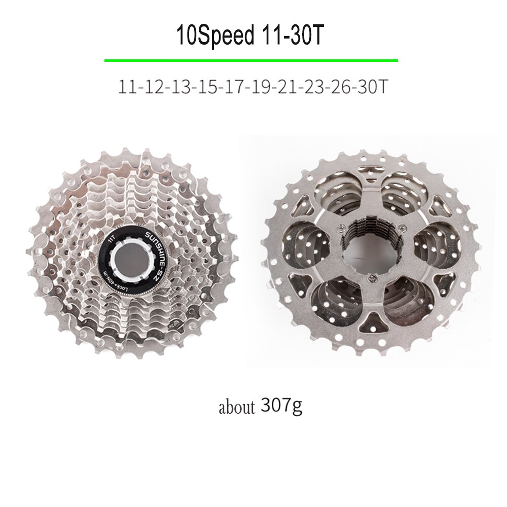 SUNSHINE-Cassette de 10 velocidades para bicicleta de carretera, piñón libre Compatible con piezas 5600 5700, 11-25T/28T/30T/32T, 10V: 10S 11-30T