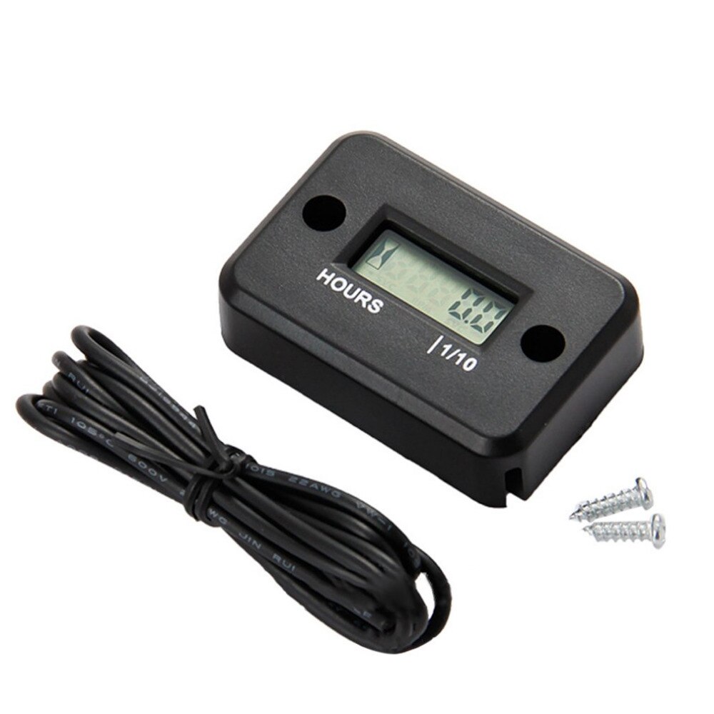 Waterproof Digital Tachometer Counter Hour Meter For Marine ATV Snowmobile Motor Bike For 2/4 Stroke Gas Engine