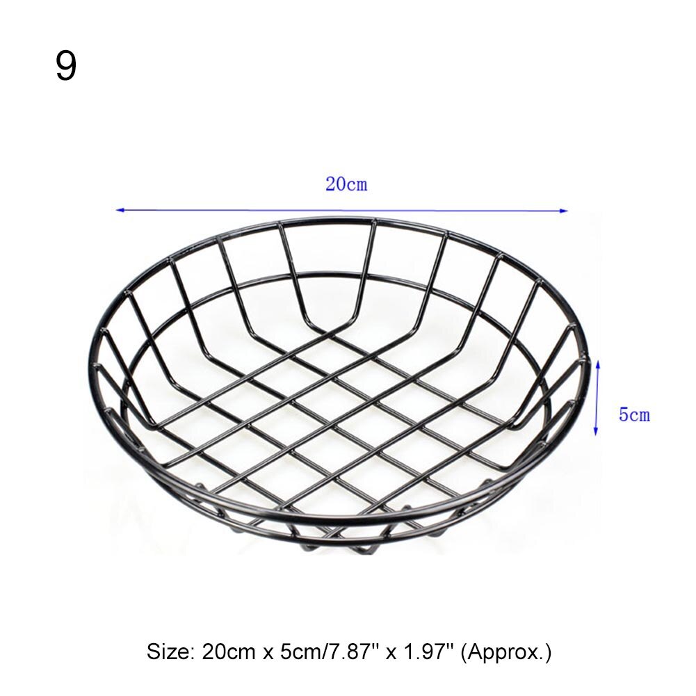 French Fries Basket Stainless Steel Food Storage Rack Snack Icing French Fry Containers Tin Pails Wedding Birthday Party Favors: 9