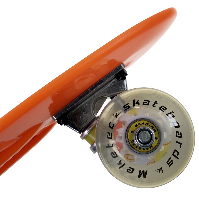 Skateboard Fishboard Longboard Mini Cruiser Four-wheel LED Flashing Scooter Board Plastic Aluminum Bracket Street Outdoor Sports