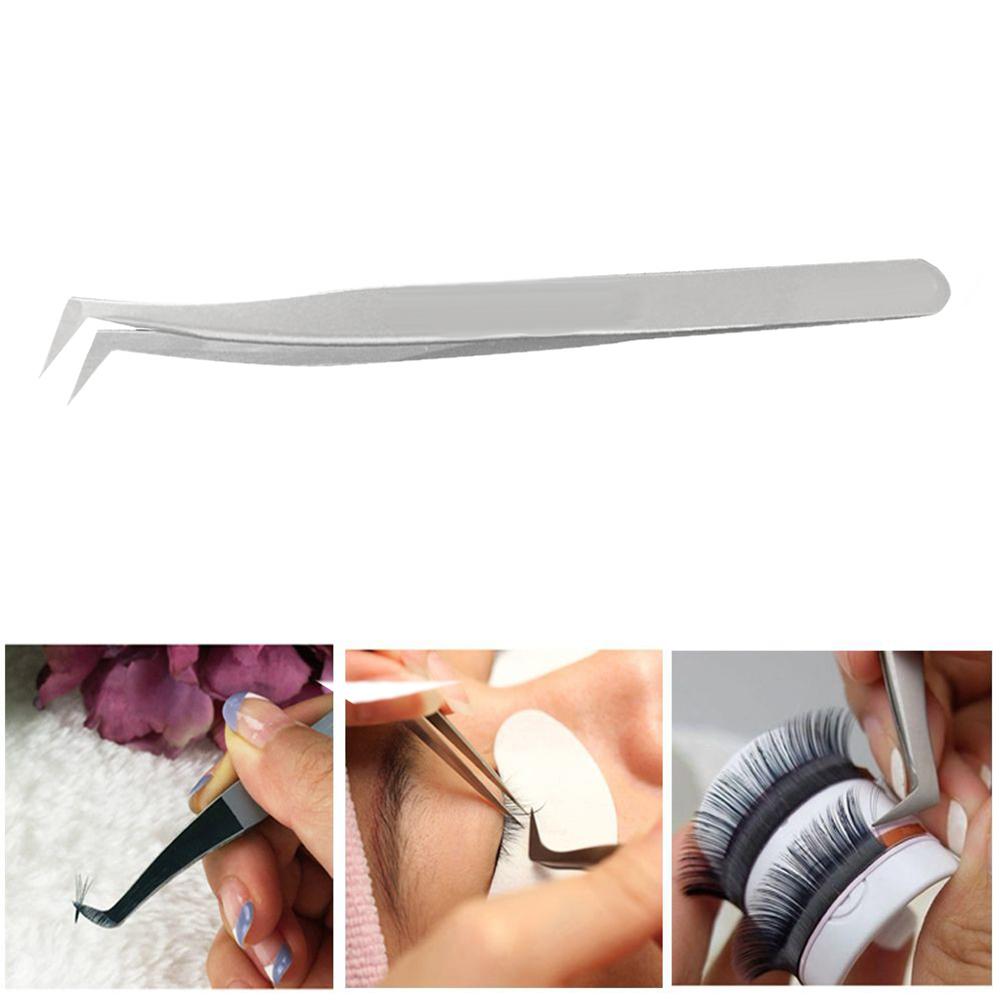 6A-SA Rvs Makeup Wimper Pincet Hoge Precisie Elastische Clip