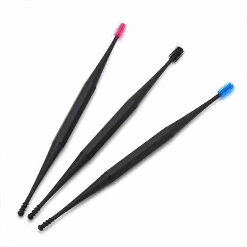 1Pc Zachte Siliconen Oor Pick Double-Ended Earpick Oor Micro Haren Herbruikbare Oor Schoner Lepel Spiraal Oor clean Tool Oor Zorg