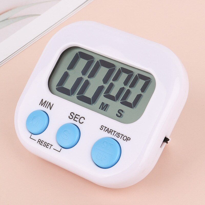 LED Counter Display Alarm Clock Manual Electronic Countdown Sports Magnetic Digital Timer Kitchen Cooking Shower Study Stopwatch