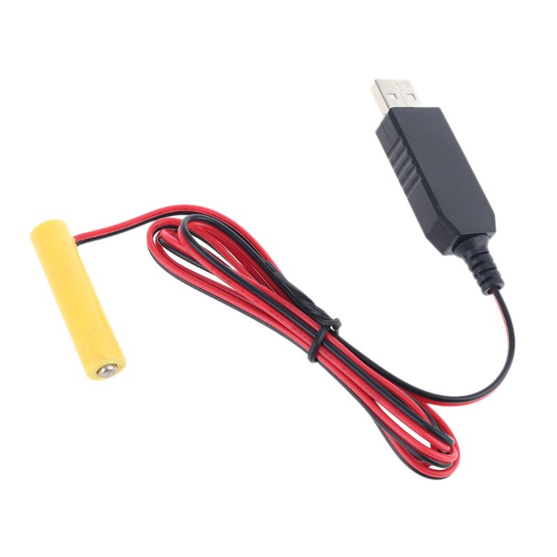 LR03 AAA Batterie Eliminator USB Netzteil Kabel Ersetzen 1 zu 4 stücke 1,5 V AAA Batterie Für Elektrische Spielzeug taschenlampe Uhr LED