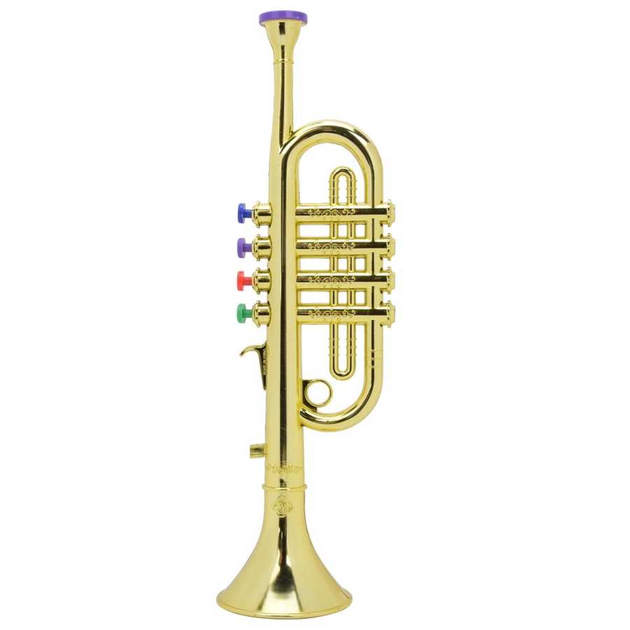Børn trompet gylden belagt børn førskole musik legetøj blæseinstrument trompet børn legetøj musikinstrument
