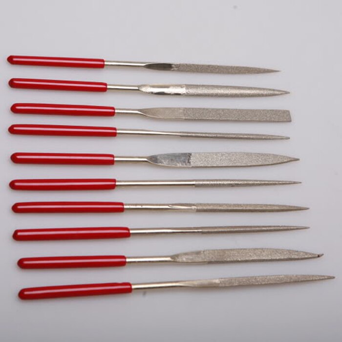 Fixmee 10 stuks 5*180mm juweliers diamant glas steen houtsnijwerk ambachtelijke metalen naalden vijlen sets