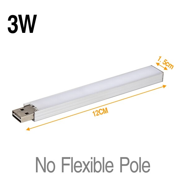 Usb led plantelys fuldt spektrum 3w 5w dc 5v fleksible vækstlys phyto lampe til havehus blomst hydroponisk ir uv dyrkning: 3w
