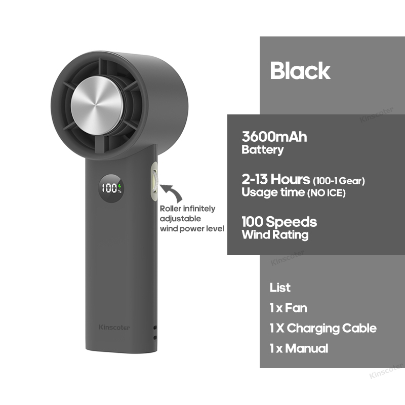 KINSCOTER-ventilador violento Mini Turbo Jet, Motor sin escobillas de generación portátil, ventiladores de conductos de alta velocidad