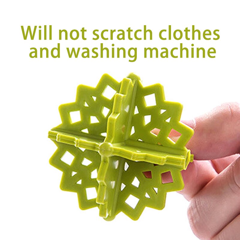 4Pcs/Set Dry Wash Ball Clean Tools Softener Balls Reusable Dry Laundry Products PVC Mix Color Snowflake Shape