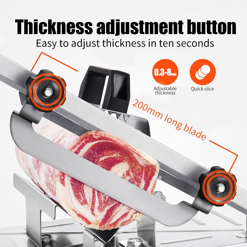Household Lamb Slicer Frozen Meat Cutting Machine Beef Mutton Rolls Cutter Lamb Meat Planer accesorios de cocina novedosos