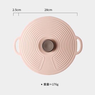 1 pçs recipiente selado fresco-mantendo tampa utensílios de cozinha silicone tampa alimentos forno microondas à prova de vazamento silicone tampa da cozinha ferramentas: Pink