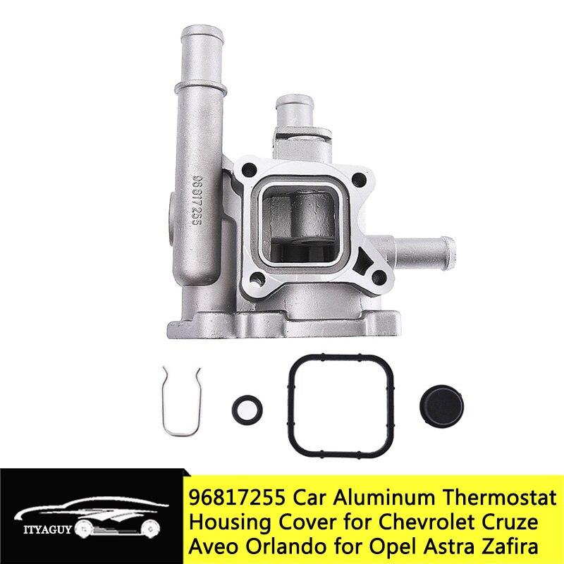 Boîtier de Thermostat en aluminium pour voiture, 96984103 96817255, pour Chevrolet, Chevy, Cruze, Aveo, volvo, Opel, Astra, Zafira, Signum, Moka