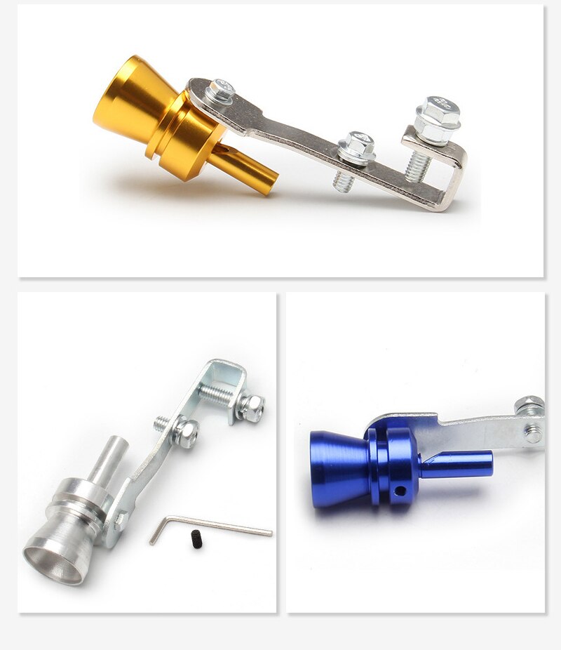 XL Universal Car Turbo Whistle Motorcycle Refitting Turbo Whistle Exhaust Pipe Sound Turbo Tail Auto Car Blow-off Valve Whistle
