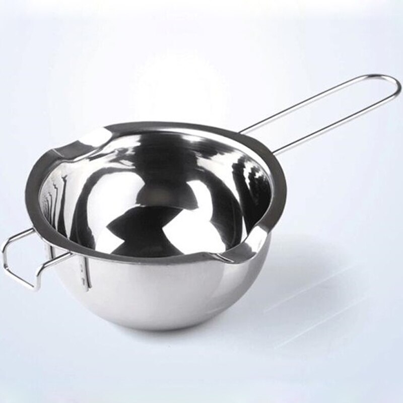 Stainless Steel Chocolate Melting Pot Furnace Heated Milk Bowl with Handle Heated Butter Tool Baking Pastry Tools