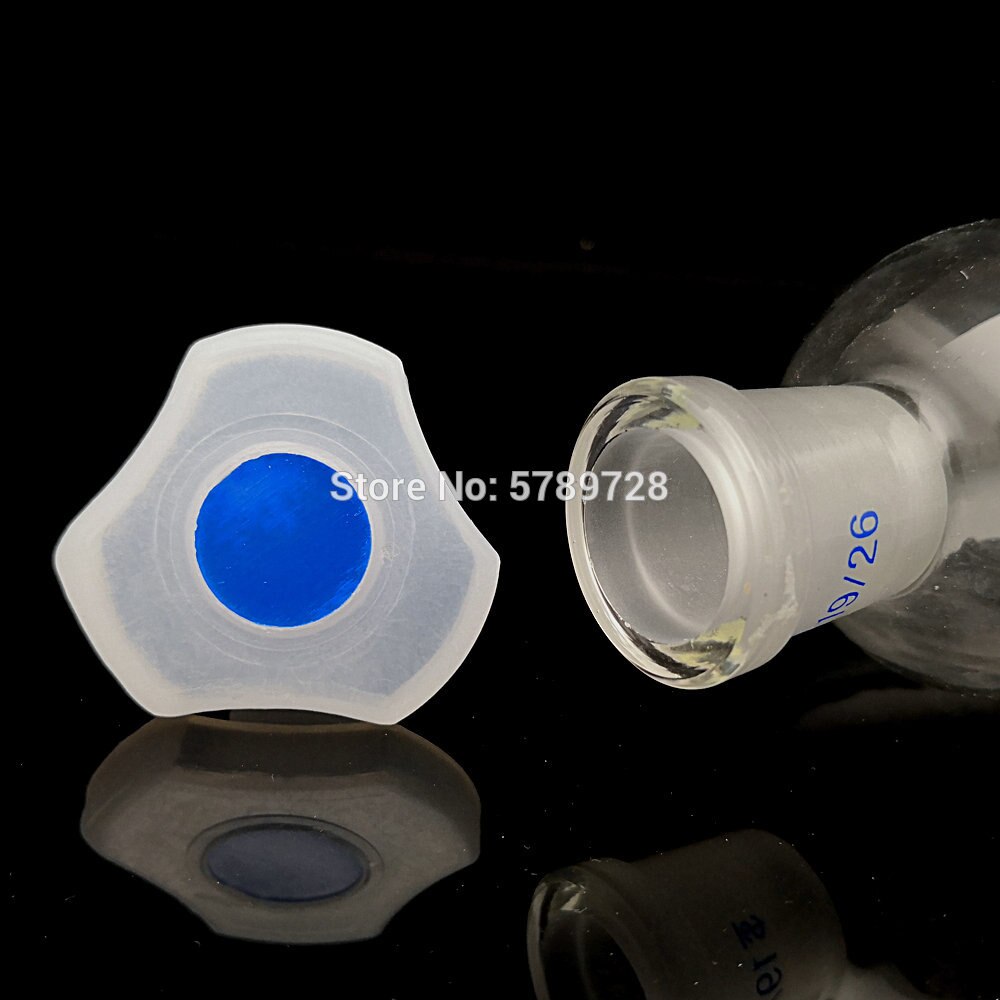 1pcs Chemistry Lab Supplies Transparent Glass Borosilicate Pear Shape Separatory Funnel With PTFE Stopcock