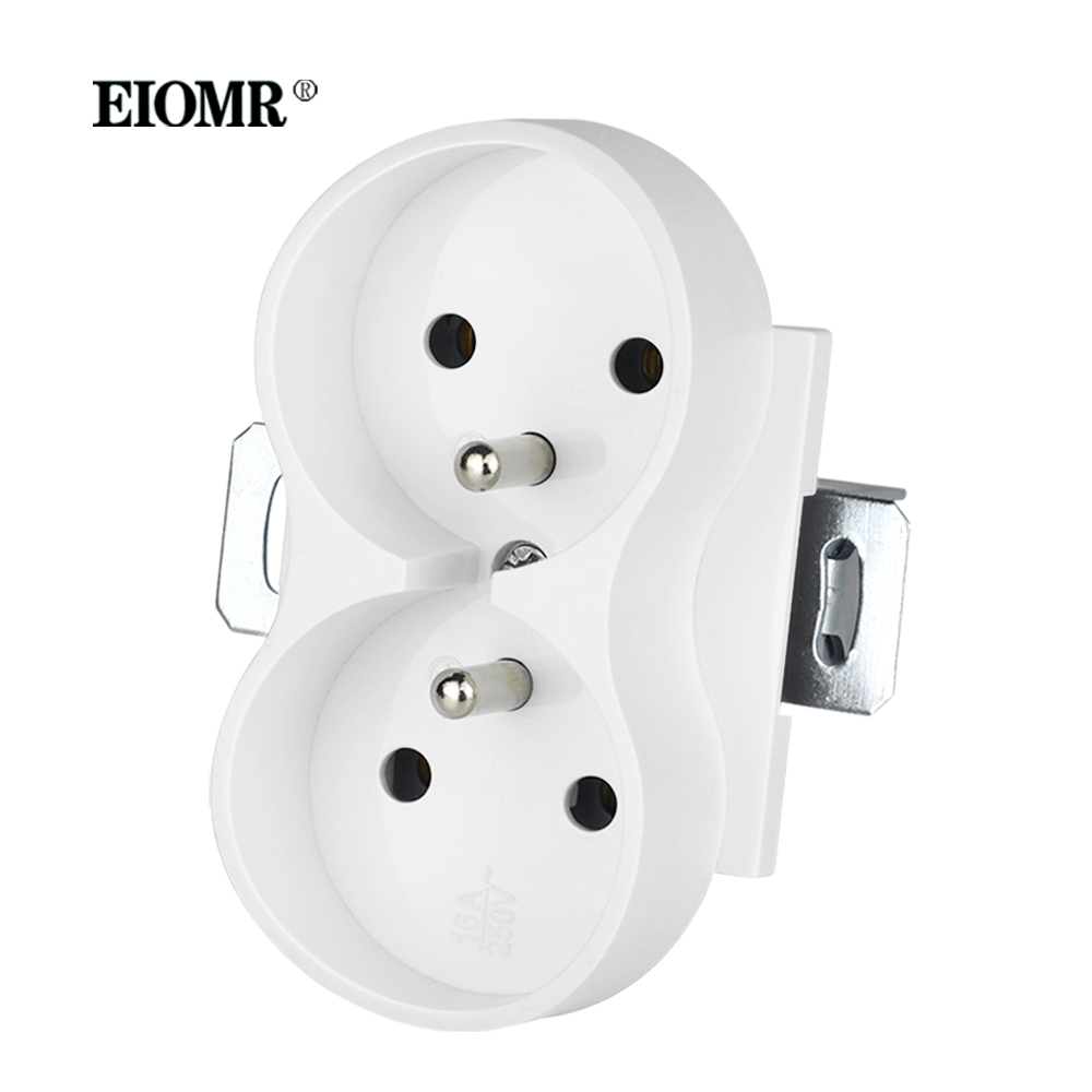 EIOMR K1 Series Multiple Frames White Crystal Glass Panel EU FR Sockets and Switches Dimmer Fan Foot Lamp Rj45 Outlet Module DIY: Type 11