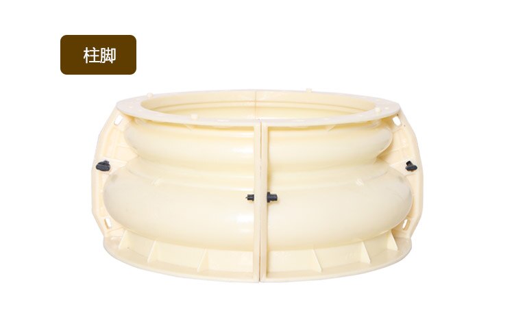 16cm /6.3in Wedding Pillar Tools ABS Plastic Durable Round Concrete Pedestal Column Mold with Flower, Leaves &Plain Embossing: GY-1015