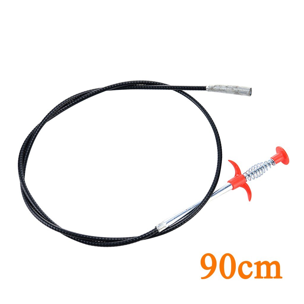 90CM Long Sewer Cleaning Wire Drain Snake Multifunctional Cleaning Claw Kitchen Bathroom Pipe Dredge Cleaning Tool: 90cm