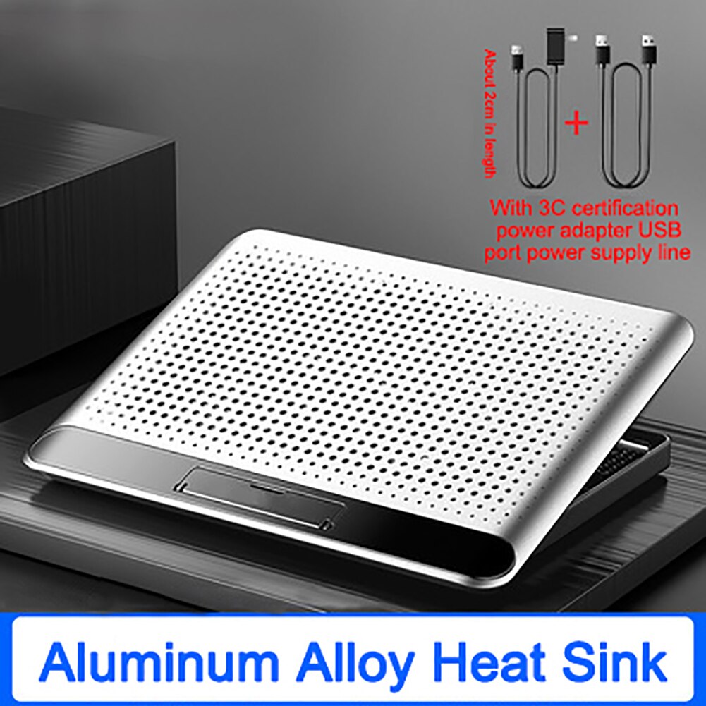 Gaming Laptop Cooler Aluminum alloy Laptop Stand Two USB Notebook Silent Radiator Cooler Pads Speed / Height Tablet Stand: A2