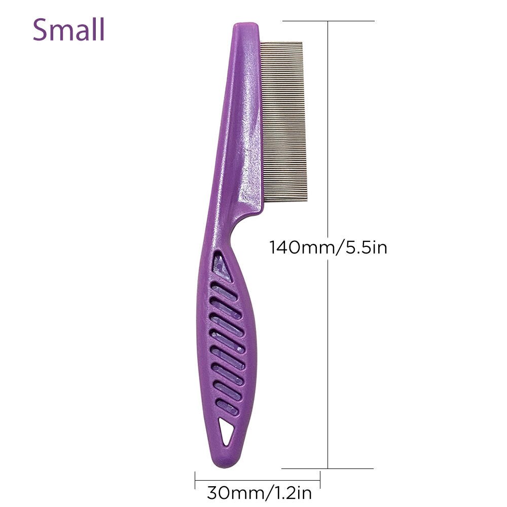 Hair Lice Comb Brushes Terminator Fine Egg Dust Nit Free Removal Stainless Steel: 12