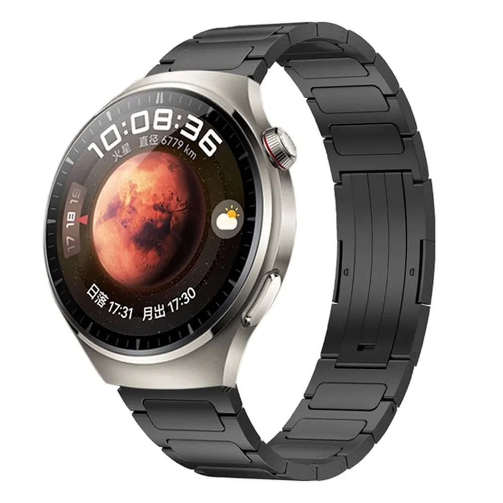 22mm Titanium Alloy Strap for Huawei Watch 5 4/GT5 4 3 2 Pro Garmin Forerunner 965 970 Bracelet Band Amazfit GTR 4/3 Pro/Bip 6-5: GREEN BLUE / Under 10mm