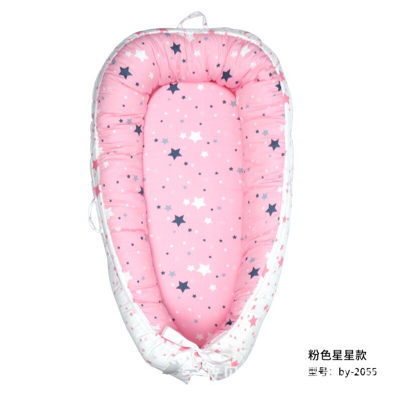 Explosions baby bed in Portable Crib Baby Bed Grey Elephant Fabric Baby Bionic Bed room decor: 9 80-50CM