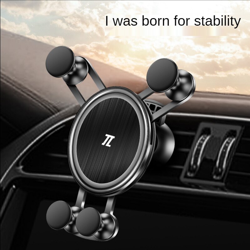 Telefoon autohouder autohouder mobiele accessoires voor in de auto auto telefoon houder mobiele telefoonhouders auto spullen auto ventilatierooster telefoonhouder: Zwart