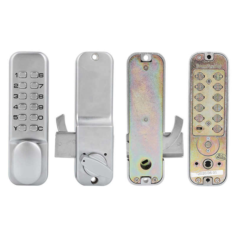 11 Digits Mechanical Combination Lock Sliding Door Keyless Access for Kitchen Office Balcony Access Control